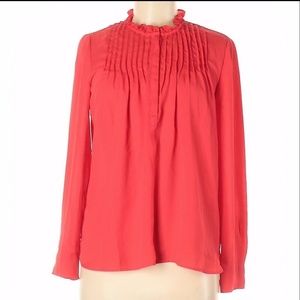 ❤️ 3/$20 NWT Red/ Coral J Crew blouse size10